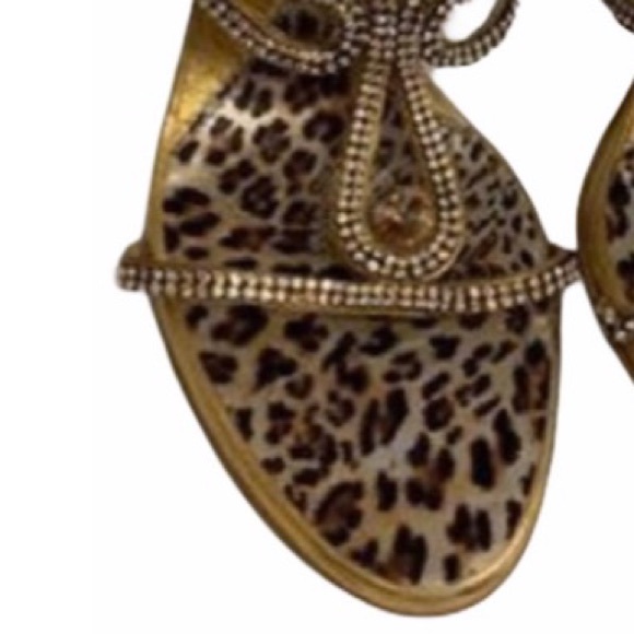 Hand made Italy Studded Sandal Heels Solo Mina 10 - Picture 2 of 6